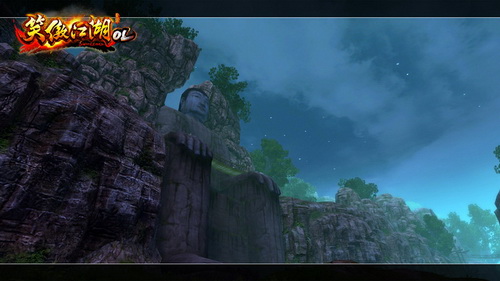 图片: 图9：公测版本开放全新地图——嘉州，即乐山，图为游戏中的“乐山大佛”.jpg
