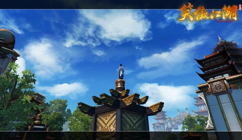 图片: 图9：玩家可轻松跳上主城的所有建筑物，包括高耸入云的塔顶.jpg